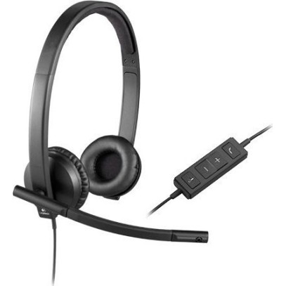 Logitech H570e Stereo On Ear Multimedia Ακουστικά με μικροφωνο και σύνδεση USB