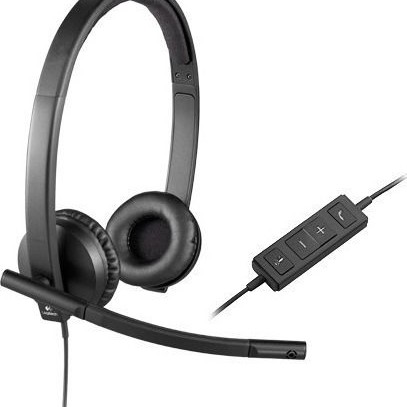 Logitech H570e Stereo On Ear Multimedia Ακουστικά με μικροφωνο και σύνδεση USB