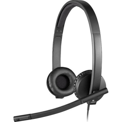 Logitech H570e Stereo On Ear Multimedia Ακουστικά με μικροφωνο και σύνδεση USB