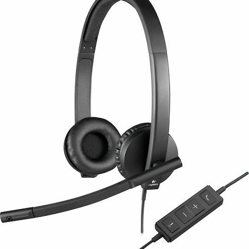 Logitech H570e Stereo On Ear Multimedia Ακουστικά με μικροφωνο και σύνδεση USB