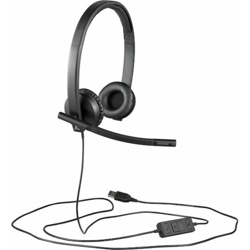 Logitech H570e Stereo On Ear Multimedia Ακουστικά με μικροφωνο και σύνδεση USB