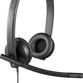 Logitech H570e Stereo On Ear Multimedia Ακουστικά με μικροφωνο και σύνδεση USB