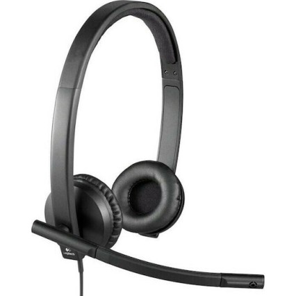 Logitech H570e Stereo On Ear Multimedia Ακουστικά με μικροφωνο και σύνδεση USB