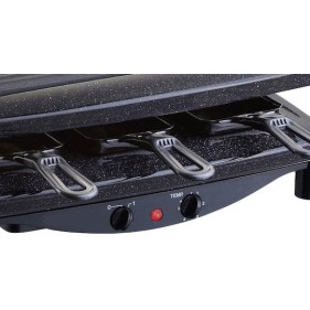 Steba RC 2.1 Επιτραπέζια Ηλεκτρική Ψησταριά Raclette Αυλακωτής Πλάκας 1450W με Ρυθμιζόμενο Θερμοστάστη 26x26εκ.