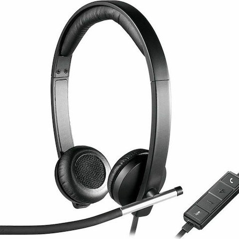 Logitech H650e On Ear Multimedia Ακουστικά με μικροφωνο και σύνδεση USB