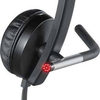 Logitech H650e On Ear Multimedia Ακουστικά με μικροφωνο και σύνδεση USB