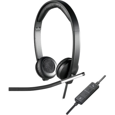 Logitech H650e On Ear Multimedia Ακουστικά με μικροφωνο και σύνδεση USB