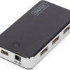Digitus USB 2.0 Hub 7 Θυρών με σύνδεση USB-A και Εξωτερική Παροχή Ρεύματος