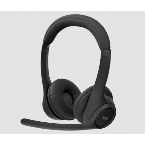 Logitech Zone 305 Business Ασύρματα On Ear Multimedia Ακουστικά με μικρόφωνο και σύνδεση Bluetooth / USB-A / USB-C