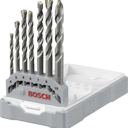 Bosch CYL-3 Σετ 7 Διαμαντοτρύπανα Καρβιδίου με Κυλινδρικό Στέλεχος για Δομικά Υλικά