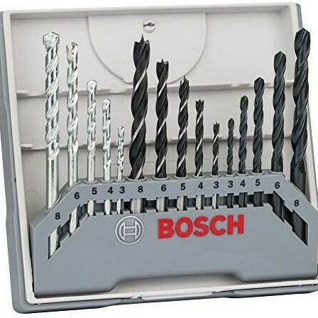 Bosch Σετ 15 Διαμαντοτρύπανα με Κυλινδρικό Στέλεχος για Ξύλο
