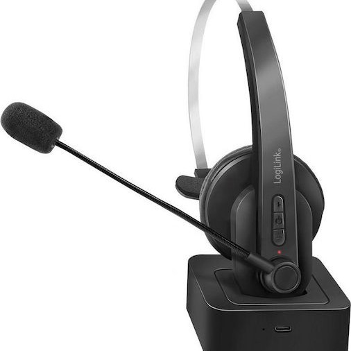 LogiLink Ασύρματα On Ear Multimedia Ακουστικά με μικροφωνο και σύνδεση Bluetooth