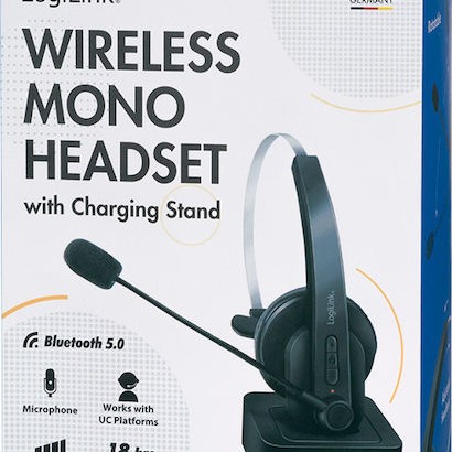 LogiLink Ασύρματα On Ear Multimedia Ακουστικά με μικροφωνο και σύνδεση Bluetooth