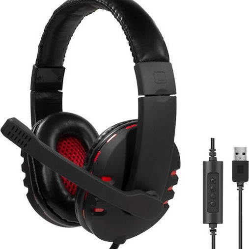 LogiLink HS0033 Over Ear Gaming Headset με σύνδεση USB