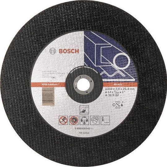 Bosch Δίσκος Κοπής Μετάλλου 350mm 2608600543