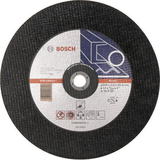 Bosch Δίσκος Κοπής Μετάλλου 350mm 2608600543