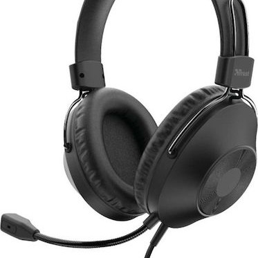 Trust HS-250 Over Ear Multimedia Ακουστικά με μικροφωνο και σύνδεση USB-A
