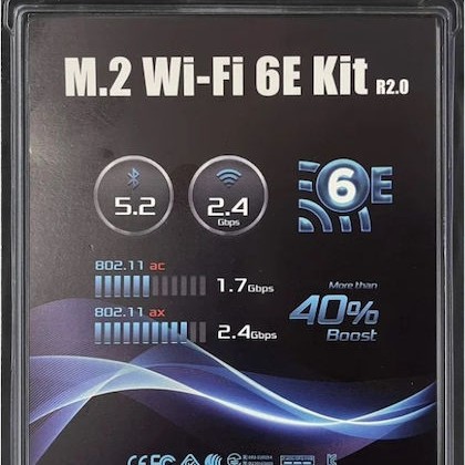 ASRock Deskmini Kit M.2 Ασύρματη Κάρτα Δικτύου Wi‑Fi 6E Μini PCI-e