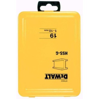 Dewalt Σετ 19 Τρυπάνια με Κυλινδρικό Στέλεχος για Μέταλλο