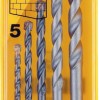 Dewalt Σετ 5 Διαμαντοτρύπανα Καρβιδίου με Κυλινδρικό Στέλεχος για Δομικά Υλικά, Γυαλί και Πλακίδια