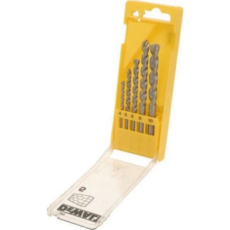 Dewalt Σετ 5 Διαμαντοτρύπανα Καρβιδίου με Κυλινδρικό Στέλεχος για Δομικά Υλικά, Γυαλί και Πλακίδια