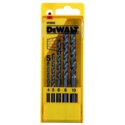 Dewalt Σετ 5 Διαμαντοτρύπανα Καρβιδίου με Κυλινδρικό Στέλεχος για Δομικά Υλικά, Γυαλί και Πλακίδια