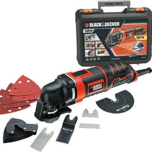Black & Decker Παλινδρομικό Πολυεργαλείο 300W με Ρύθμιση Ταχύτητας