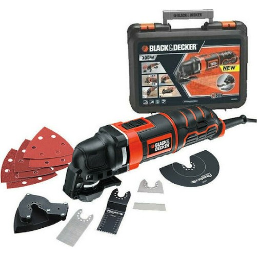 Black & Decker Παλινδρομικό Πολυεργαλείο 300W με Ρύθμιση Ταχύτητας