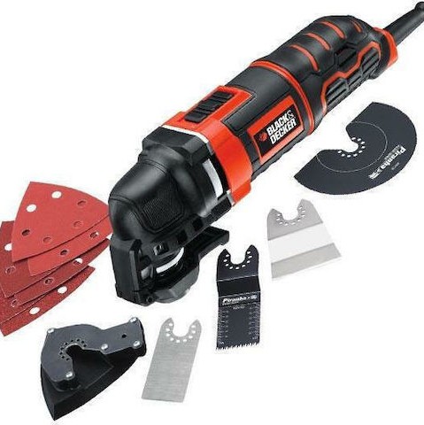 Black & Decker Παλινδρομικό Πολυεργαλείο 300W με Ρύθμιση Ταχύτητας