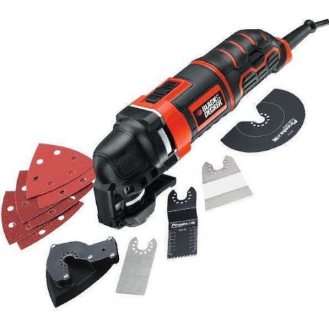 Black & Decker Παλινδρομικό Πολυεργαλείο 300W με Ρύθμιση Ταχύτητας