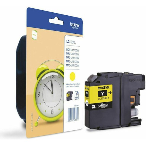 Brother LC125XL Γνήσιο Μελάνι Εκτυπωτή InkJet Κίτρινο (LC-125XLY)