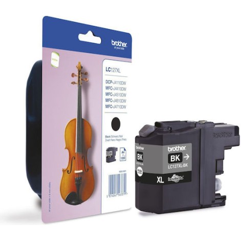 Brother LC127XL Γνήσιο Μελάνι Εκτυπωτή InkJet Μαύρο (LC-127XLBK)