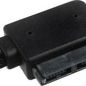 Silverstone 4-Pin Floppy / 7-Pin SATA III - 7-Pin SATA III Cable 0.5m Μαύρο (SST-CP10)