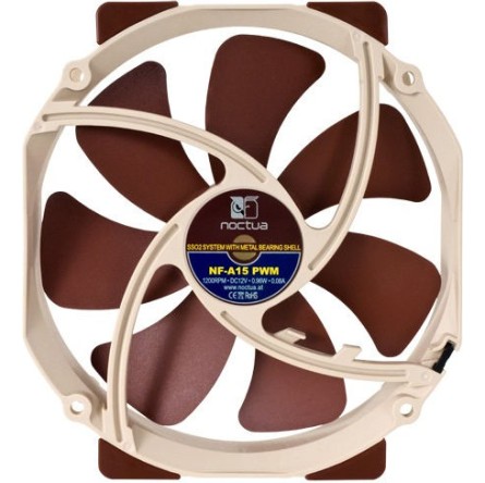 Noctua NF-A15 Case Fan 140mm με Σύνδεση 4-Pin PWM Καφέ