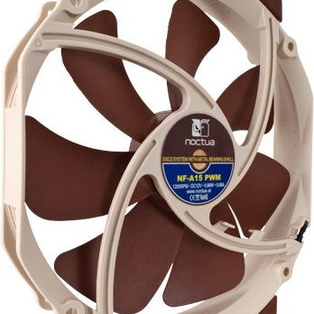 Noctua NF-A15 Case Fan 140mm με Σύνδεση 4-Pin PWM Καφέ