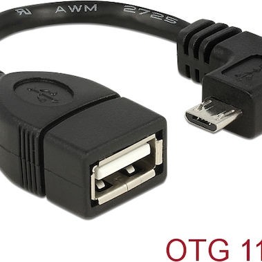 DeLock Μετατροπέας micro USB male σε USB-A female (83104)