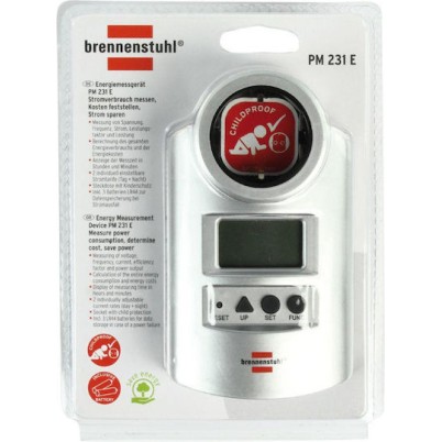 Brennenstuhl Μετρητής Κατανάλωσης Ρεύματος για Μέγιστη Ισχύ έως 3.6kW