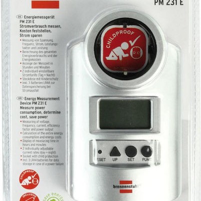 Brennenstuhl Μετρητής Κατανάλωσης Ρεύματος για Μέγιστη Ισχύ έως 3.6kW