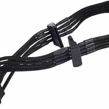 Silverstone 4-Pin Molex - 15-Pin Sata Cable 0.3m Μαύρο SST-PP07-BTSB