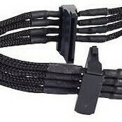 Silverstone 4-Pin Molex - 15-Pin Sata Cable 0.3m Μαύρο SST-PP07-BTSB