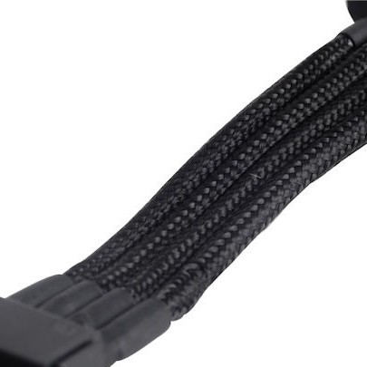Silverstone 4-Pin Molex - 15-Pin Sata Cable 0.3m Μαύρο SST-PP07-BTSB
