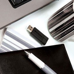 Verbatim PinStripe 64GB USB 2.0 Stick Μαύρο