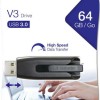 Verbatim Store 'n' Go V3 64GB USB 3.0 Stick Μαύρο