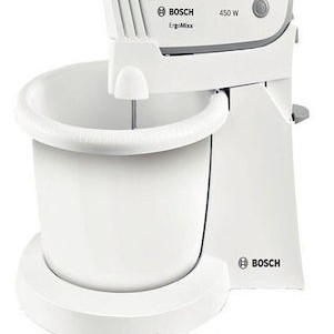 Bosch Μίξερ με Πλαστικό Κάδο 1.5lt Λευκό 450W