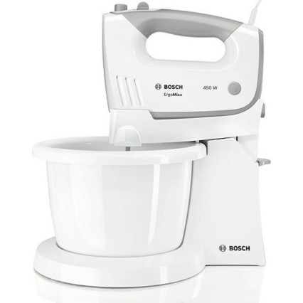Bosch Μίξερ με Πλαστικό Κάδο 1.5lt Λευκό 450W