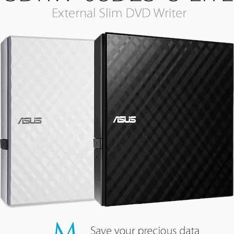 Asus SDRW-08D2S-U Lite Εξωτερικός Οδηγός Εγγραφής/Ανάγνωσης DVD/CD για Laptop / Desktop Λευκό