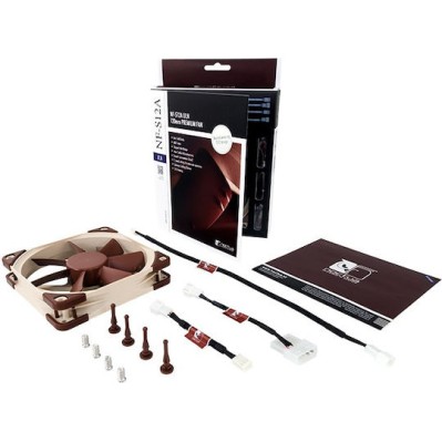 Noctua NF-S12A ULN Case Fan 120mm με Σύνδεση 4-Pin Molex / 3-Pin Καφέ