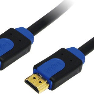 LogiLink HDMI 1.4 Cable HDMI male - HDMI male 1m Μαύρο