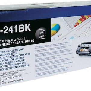 Brother TN-241BK Γνήσιο Toner Laser Εκτυπωτή Μαύρο 2500 Σελίδων (TN-241BK)