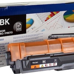 Brother TN-241BK Γνήσιο Toner Laser Εκτυπωτή Μαύρο 2500 Σελίδων (TN-241BK)